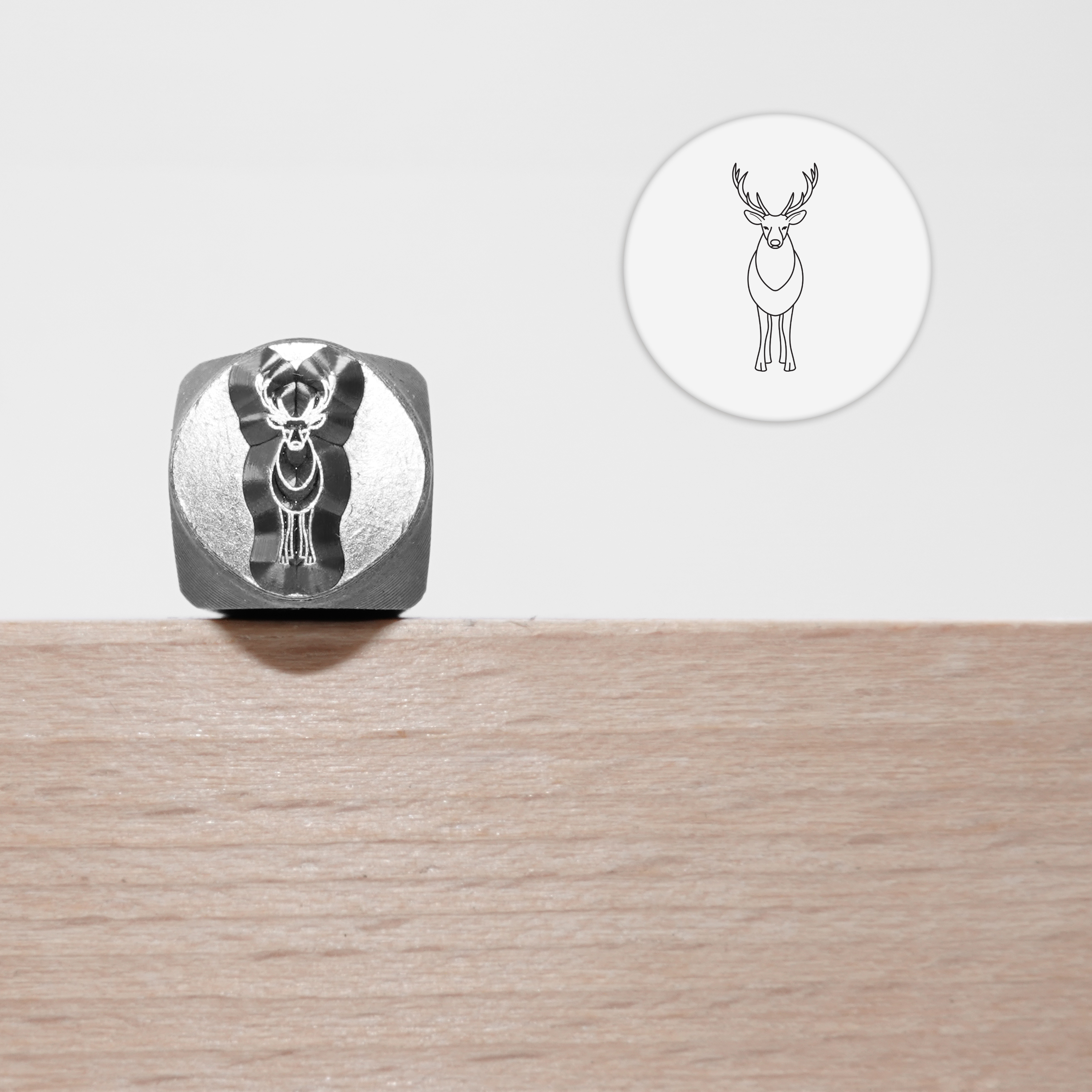 Metal Stamping Jewelry Making Supplies Forest Animals Metal Stamp for Metal, Jewelry (8.5mm): light green