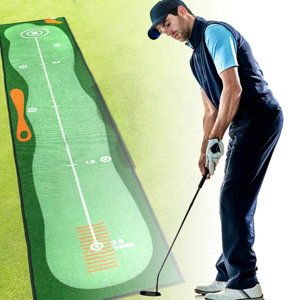 Golf putting matta tjock slät öva putting matta för inomhus hemmakontor golf träning gräsmatta golf träningsredskap