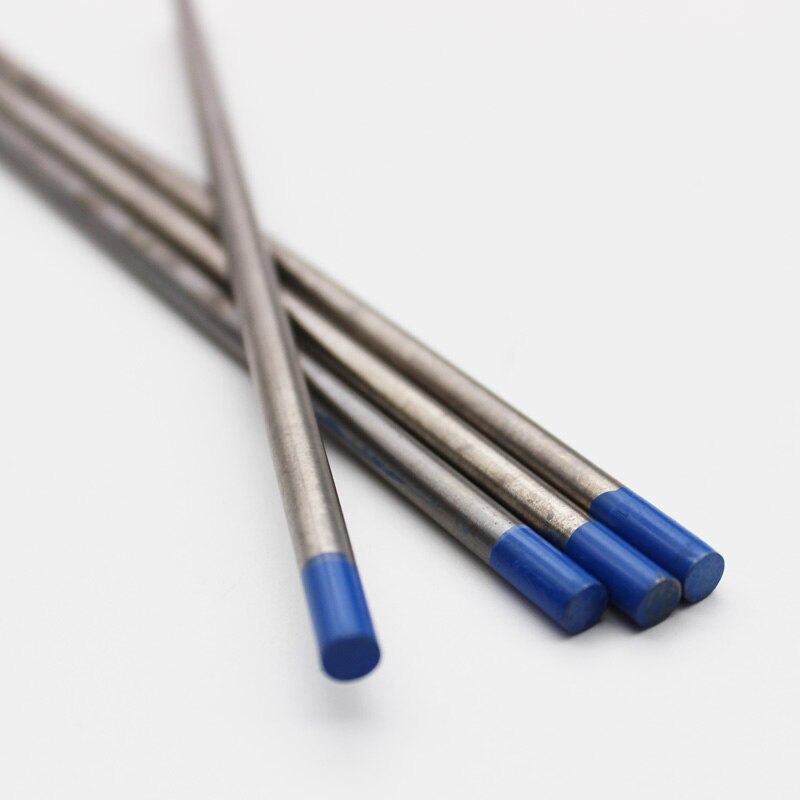 10pcs Tungsten Electrode TIG Welding Electrodes 1.0mm/1.6mm/2mm/2.4mm/3mm/3.2mm/4mm/4.8mm/6mm/6.4mm Blue 2% Lanthanat AC/DC