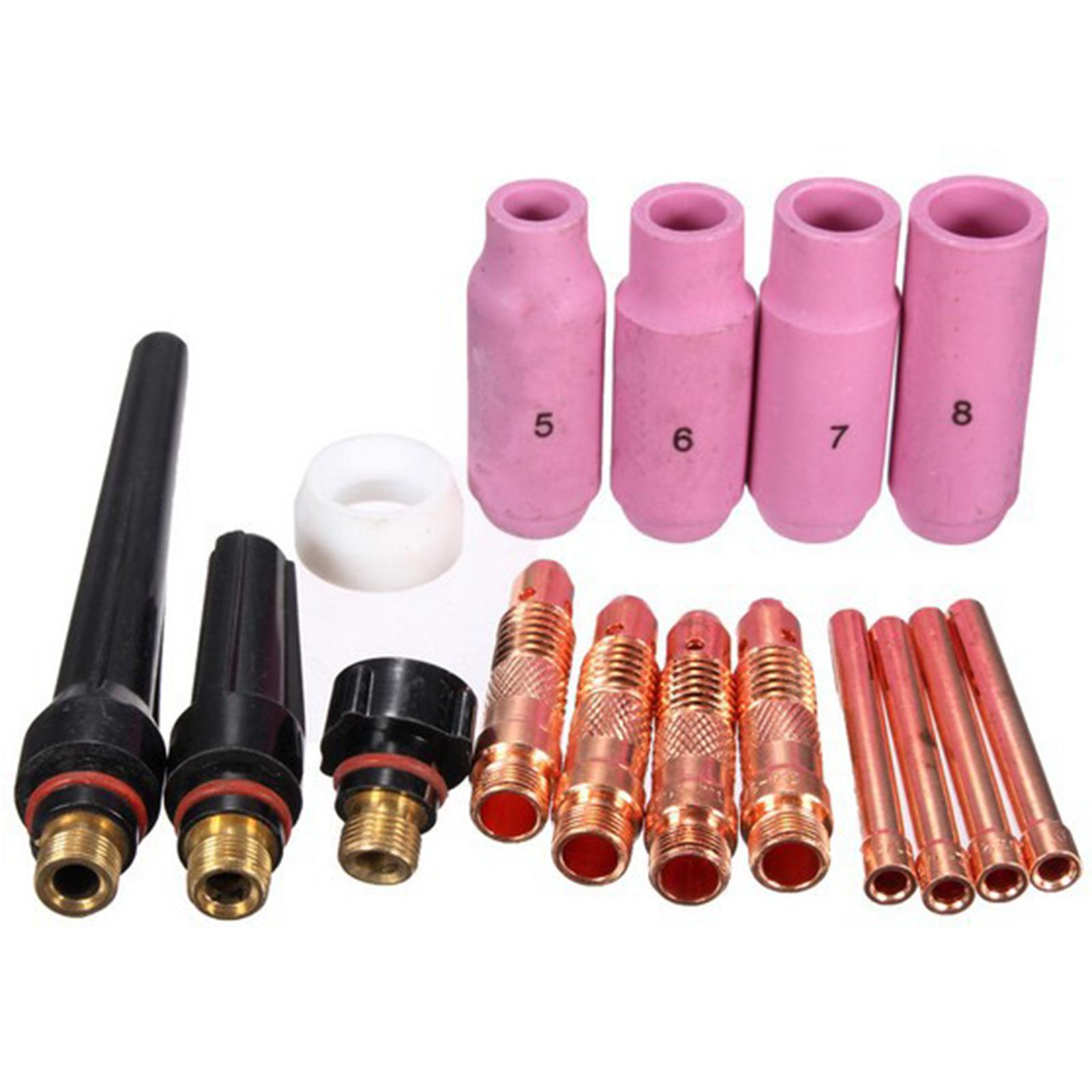 Consumables Air Cutter Cutting Nozzles Electrode Tip Torch Consumable Kits for Argon Arc welding WP-17/18/26