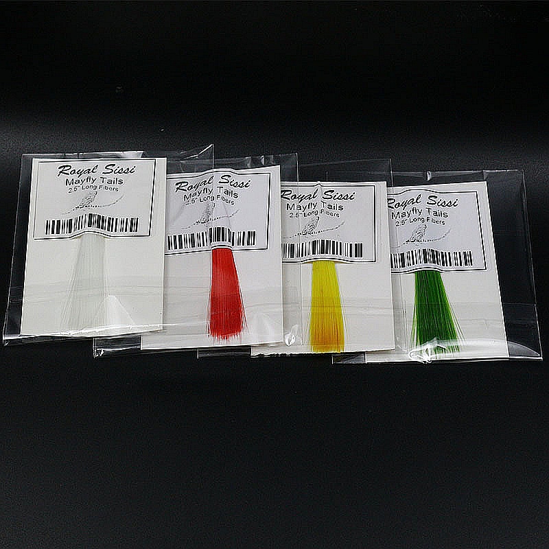 1bundle fly tying synthetic tail fibers 2.5''long mayfly tails 7optional colors watershed treated microfiber fly tying materials