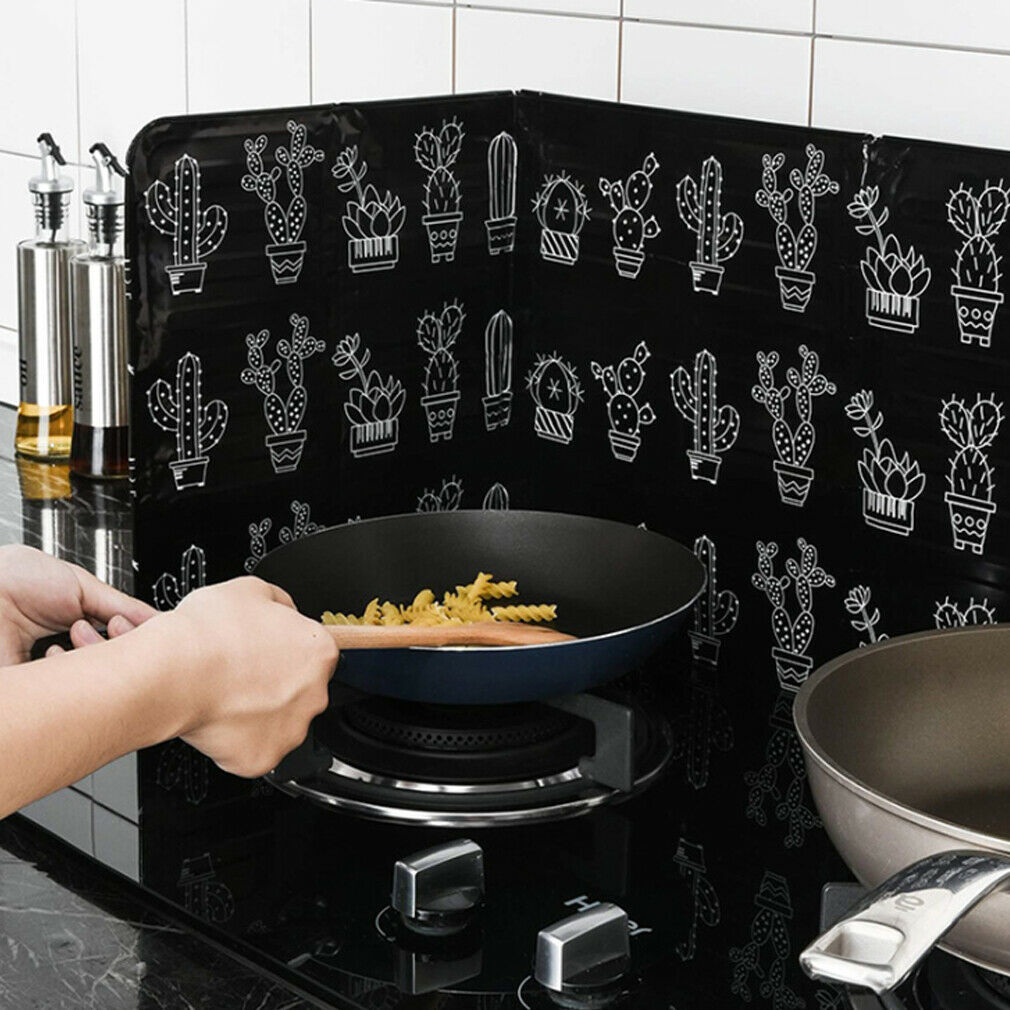 Keuken Aluminiumfolie Baffle Nuttig Home Kitchen Kachel Folie Plaat Voorkomen Olie Splash Koken Baffle