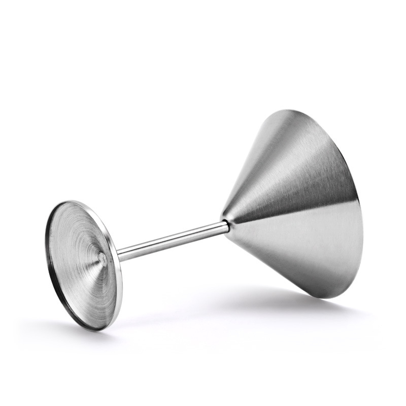 304 Stainless Steel 240ml 8OZ Martini Cocktail Cups High Heel Metal Wine Glass for Bar KTV Champagne