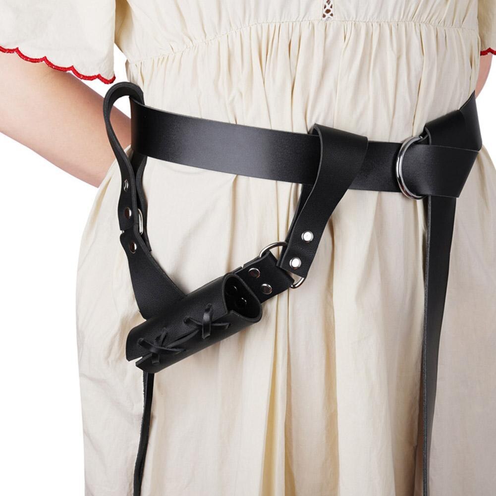 Renacimiento Medieval espada titular de la PU cinturón de cintura funda Guerrero Cosplay adulto pirata Larp Caballero de cuero de los hombres, correa de hebilla Vi J4V5
