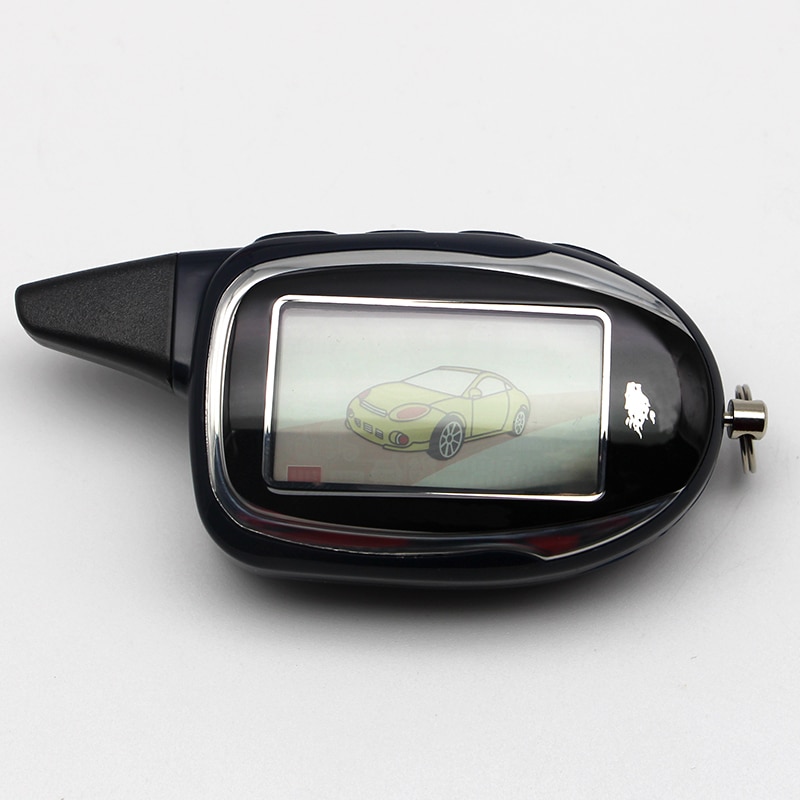 LCD Afstandsbediening Sleutelhanger Voor Russische Two Way Auto Alarm Systeem Scher khan M7 Scher-Khan Magicar 7 Sleutel ketting Fob
