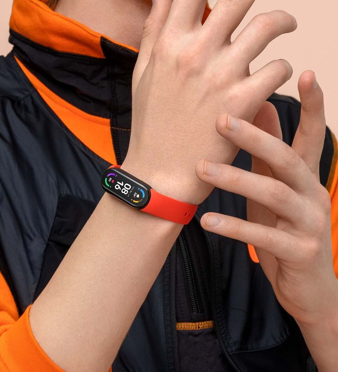 Xiaomi-pulsera inteligente Mi Band 6, reloj con Monitor de ritmo cardíaco, oxígeno en sangre, AMOLED, 1,56 Original, disponible