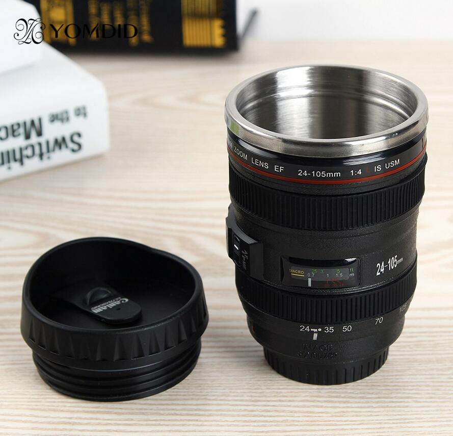Rvs Slr Camera EF24-105mm Koffie Lens Mok 1:1 Schaal Caniam Koffie Mok