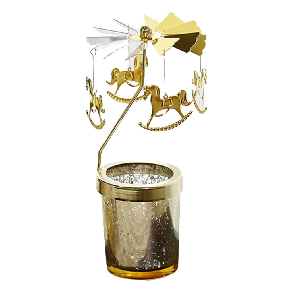 Metalen kandelaar kerststijl draaibare kaarsenhouder standaard theelichthouder hanger theelichthouder standaard