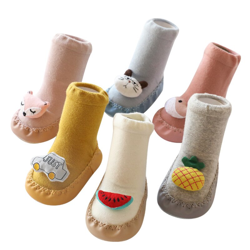 tricot fait à la main dessin animé polaire neige bottes pour bébé fille garçon anti-silp Prewalker chaussons bébé chaussures 0-24 mois