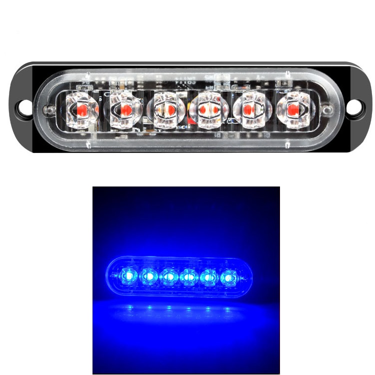 6LED 4LED luz de advertencia de coche luz de avería de parrilla coche camión remolque baliza lámpara LED luz lateral ámbar 12V - 24V: Negro / RGB