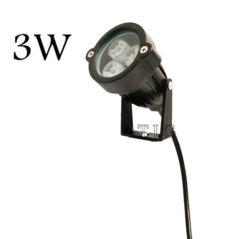 Udendørsbelysning havespotlight stativ led-plænespotlight 3w 9w udendørslamper  ip65 vandtæt havelampe  ac110 v 220v: Blå / 41-50w