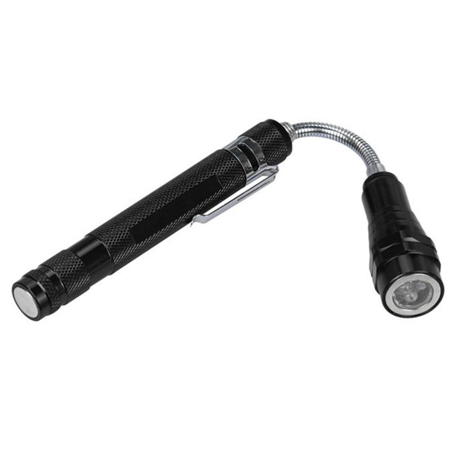 3-LED Magnetic Flashlight Pen Torch Retractable Free Bending Car Repair Light Small Pocket Linterna for Working