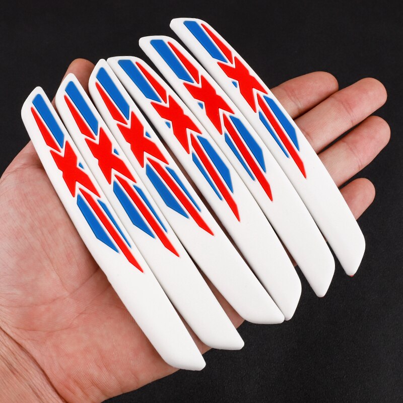 Protector de puerta de coche, 6 uds., para Borde de esquina, Protector de protección de moldura embellecedora, Protector de rayas, barra de Tope de puerta de coche