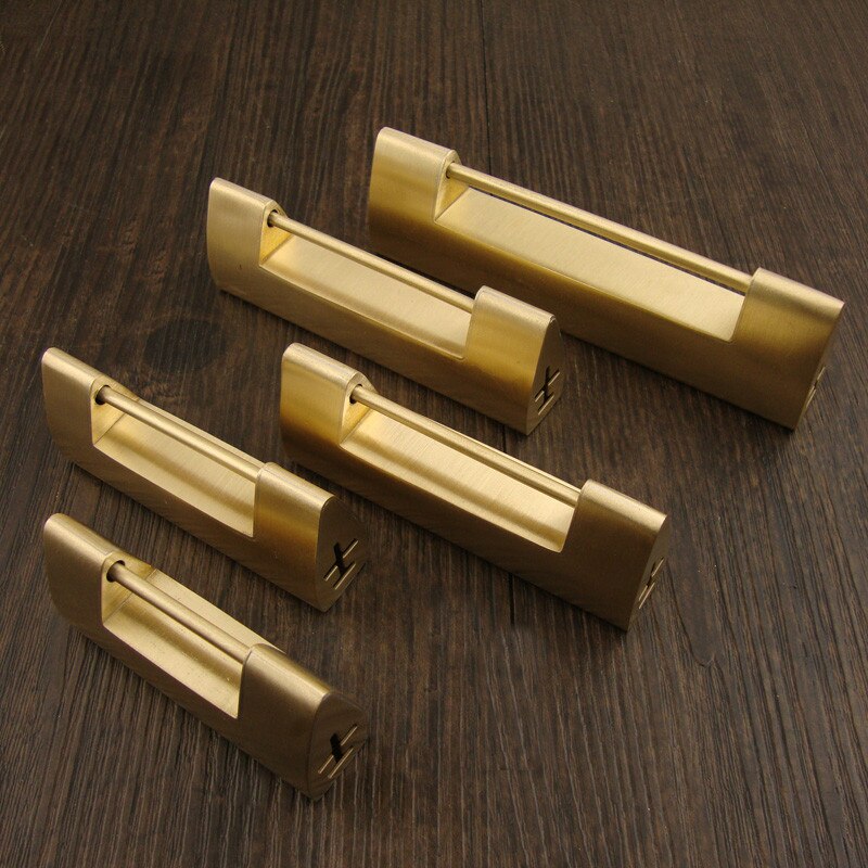 Lucchetto a scatto in ottone cinese liscio scatola di legno porta dell'armadio lucchetto antico lucchetto con chiave gioielli confezione regalo lucchetto in rame bronzo