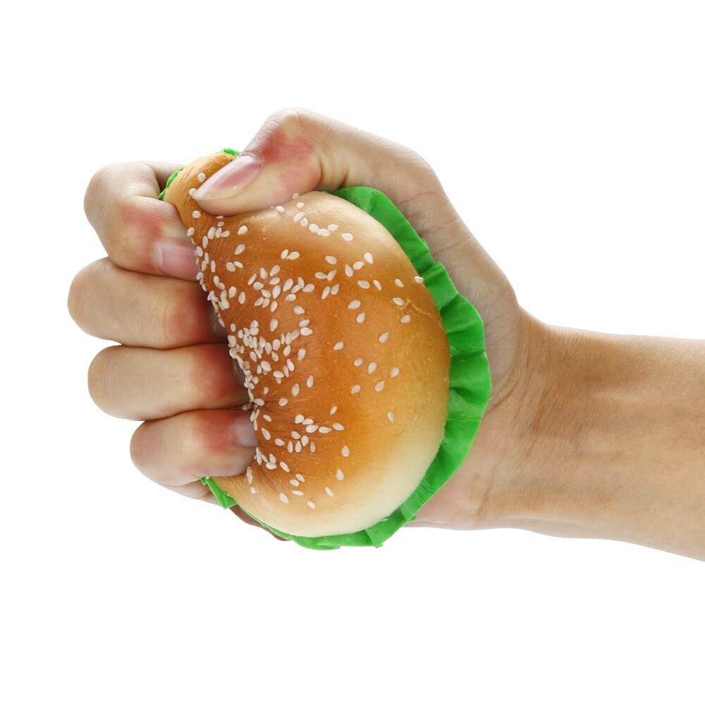 Sesame Hamburger Scented Squishies Slow Rising Kids Toys Stress Relief Toy Slow Rising Squeeze Toys CollectionZ04