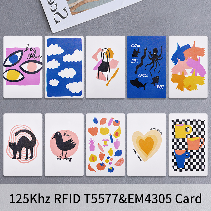 5 stücke 125 khz EM4305 T5577 Leere Karte RFID Chip Karten 125 khz Kopie Wiederbeschreibbare Beschreibbare Rewrite Duplizieren