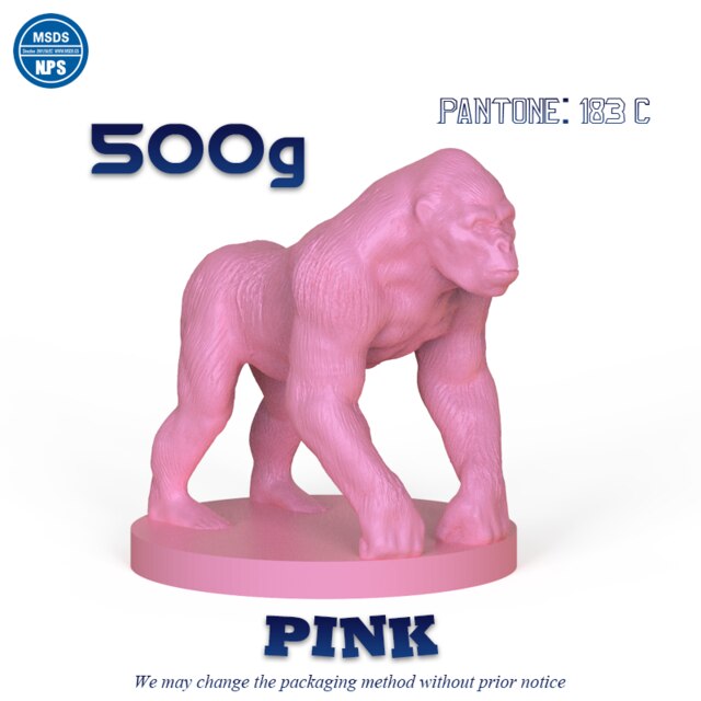 PANCURE 3D Printer Rapid Resin LCD DLP SLA UV-Curable 405nm Photopolymer Printing Liquid 500g 1000g: Pink 500g