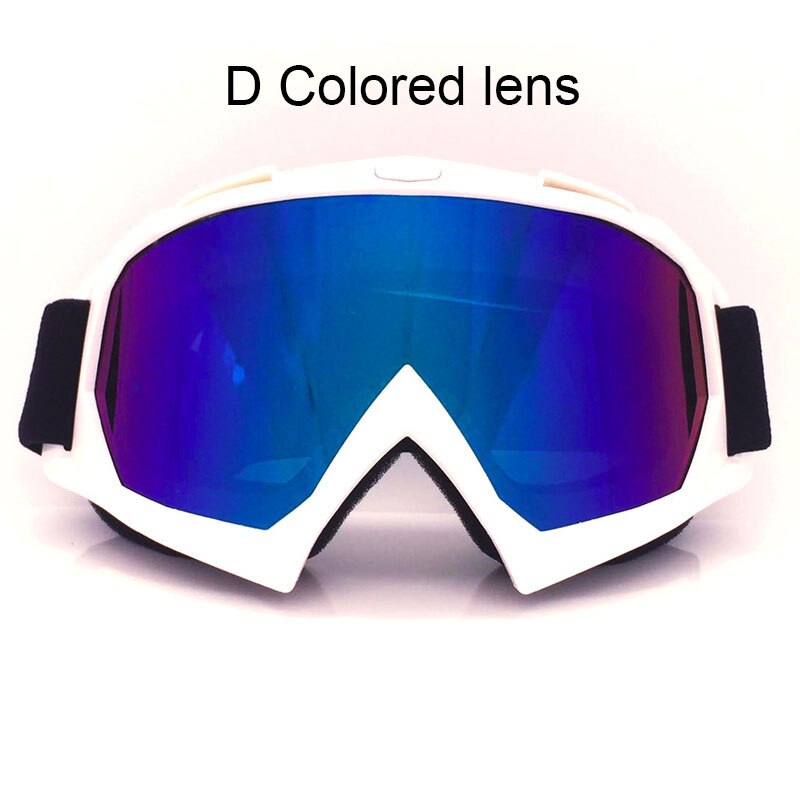 Nuoxintr Universele Motorcycle Goggles Bril MX Outdoor Sport Bril Motocross Dirt Bike Moto Goggles Man Vrouwen: D Colored lens