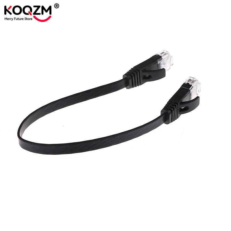 1pc 30cm Cat6 Network Cable Patch Cord RJ45 Slim High-speed Computer Networking Cord