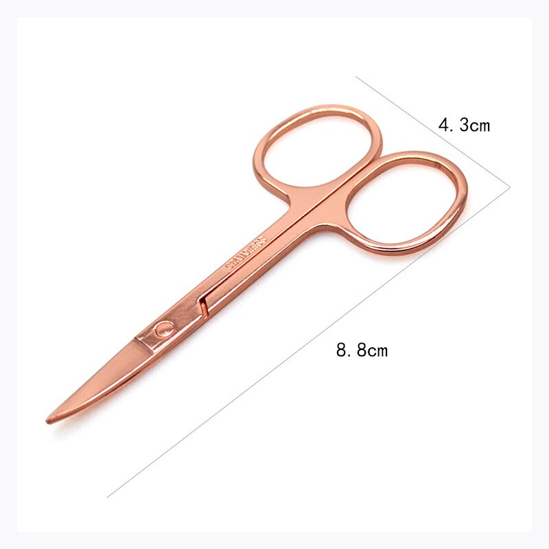 Rustfrit stål øjenbryn næse hår saks klip øjenvipper øjenbryn trimmer trimning pincet makeup skønhed manicure negleværktøj