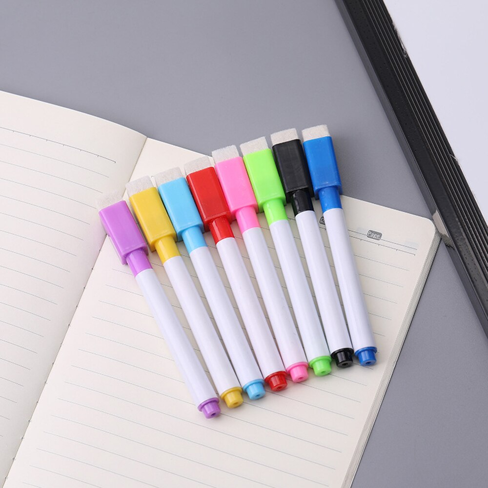 4 Stks/set Whiteboard Marker Kleur Uitwisbare Pennen Met Magnetische Spons Uitwisbare Kids Kleur Schilderen Pen