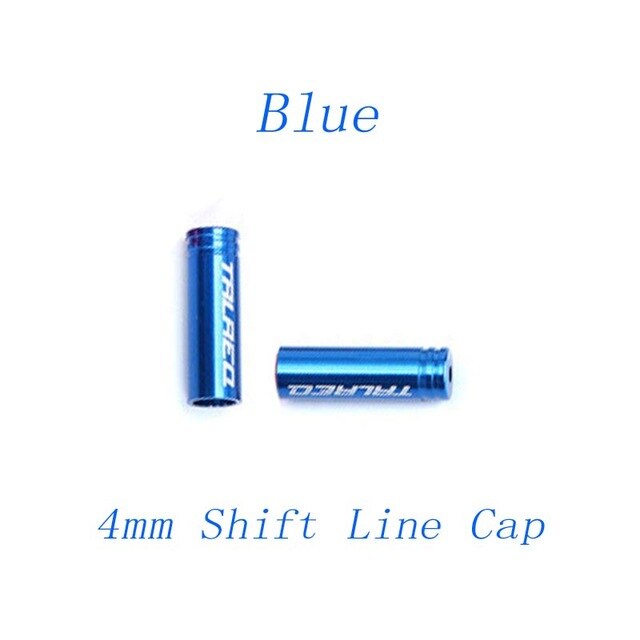 10 stk aluminiumslegering mtb vejcykel bremse kabel endehætte farverige skift kabel cykel derailleur skifter / bremsekabel ende tip hætter: 10 stk skift blå