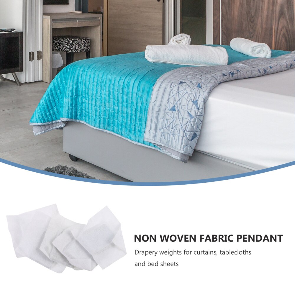 12 PCS 20g Drapery Weights Rectangle Covered Lead Weight for Window Curtain