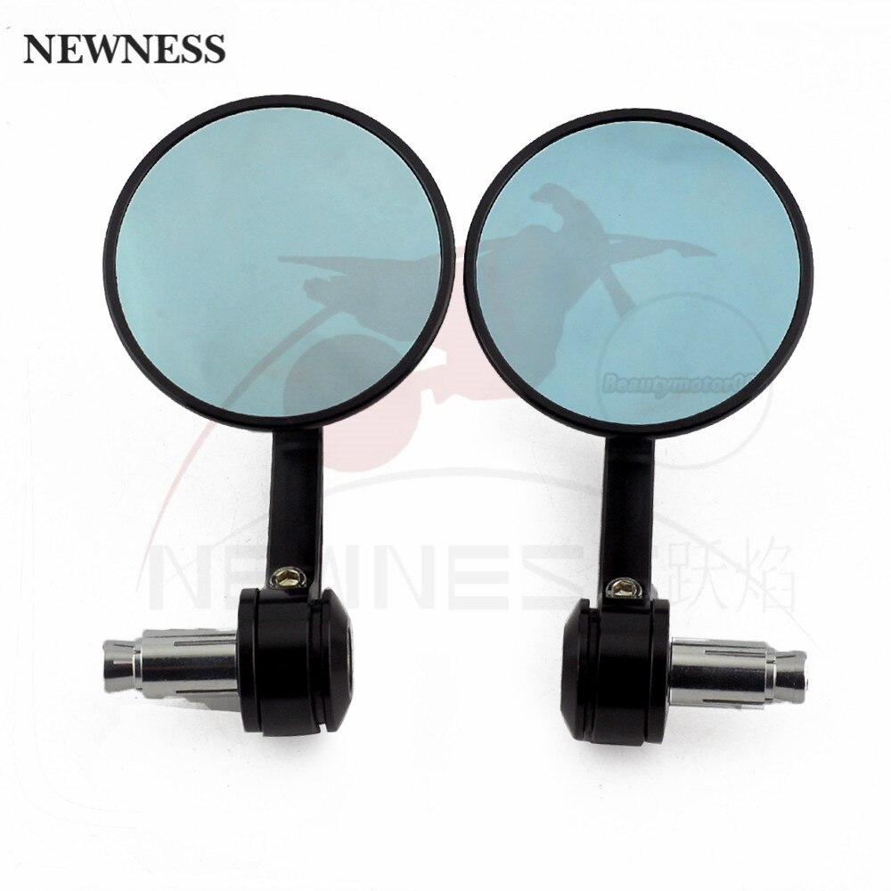 CNC 7/8" 22mm Universal Mirror Rearview Handle Bar End Mirrors Fit For Ducati Monster Aprilia Suzuki MV Agusta Cafe Racer