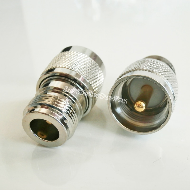 UHF Male PL259 To BNC Female RF Coaxial Adapter Connector – 1 Piece