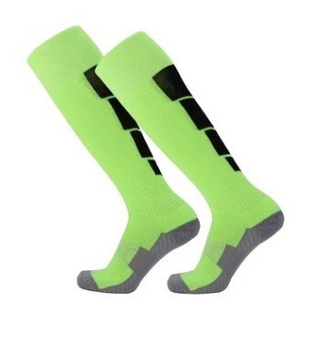 neue Motorrad Lange SOCKEN Über Knie Motorrad Reiter Stiefel Socke Atmungsaktive Sport Schuhe MTB ATV MX aus Straße Knie Schutz: Grün Schwarz