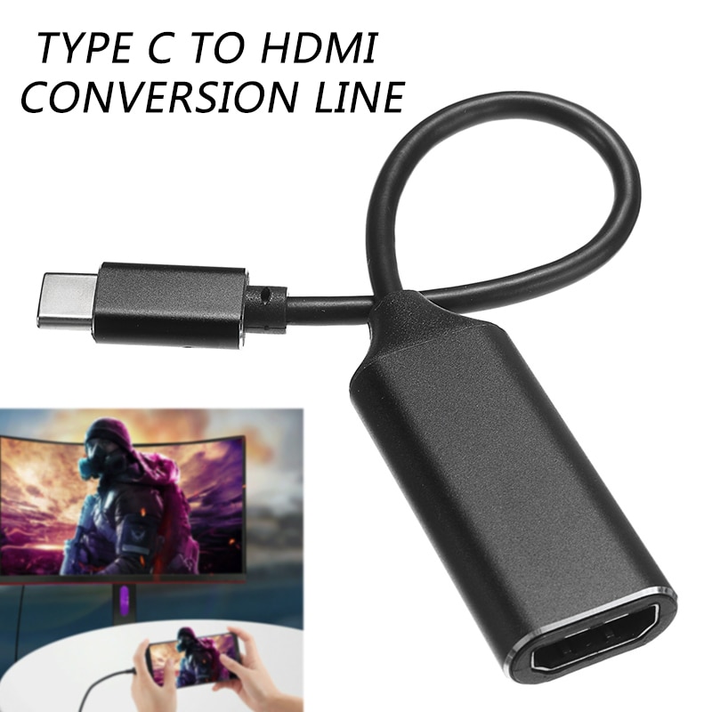4K Ultra Hd Type-C Naar Hdmi Adapter Geschikt Voor Mobiele Telefoon Usb Type C Naar Hdmi Adapter converter Compatibel Voor Macbook
