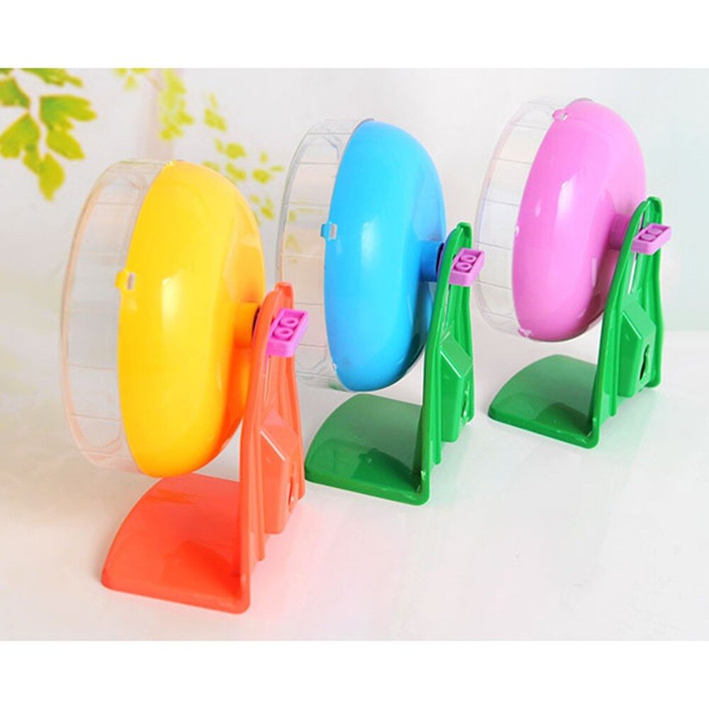 Hamster Mute Running Wheel Golden Bear Sports Wheel Bracket Hamster Toy Silent Pet Treadmill Super Silent Runner