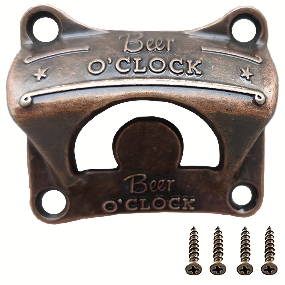 1/5/10 st flasköppnare med "ölklockan" väggmonterad retro grill gör-det-själv solid ölöppnare verktyg bar dekorativ öppnare köksprylar