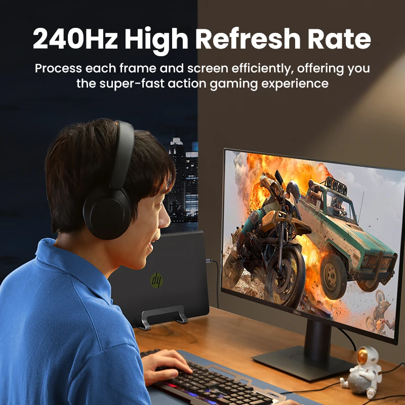 USB C to HDMI Cable 8K@60Hz 4K@120Hz Type C to HDMI-Compatible HDTV Cable for TV Converter MacBook Air iPad USB-C HDMI Adapter