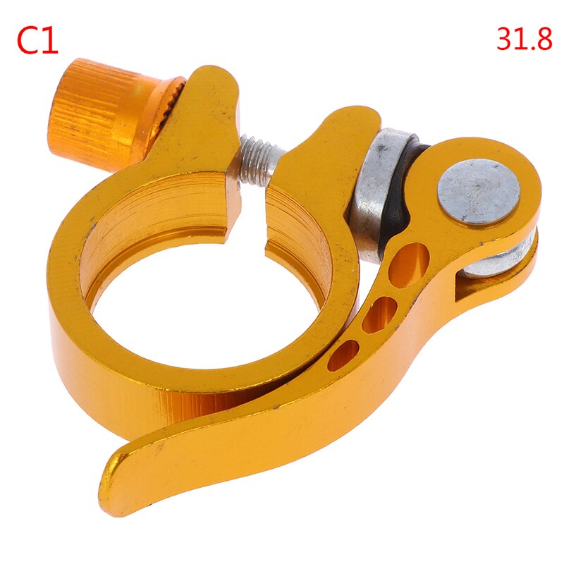 NEUE 25,4-34,9mm Aluminium Bike Fahrrad Sattelstütze Clamp Quick Release Sitz Post: C1