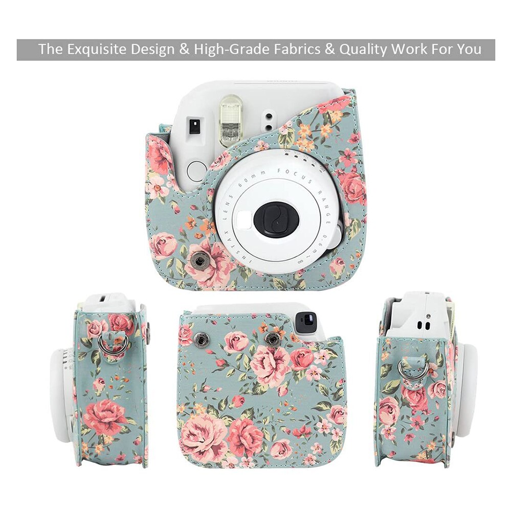 Für Fujifilm Instax Mini 11 9 8 + 8 Kamera Zubehör PU Leder Schulter Tasche Schutz Abdeckung fallen + Album instax Mini