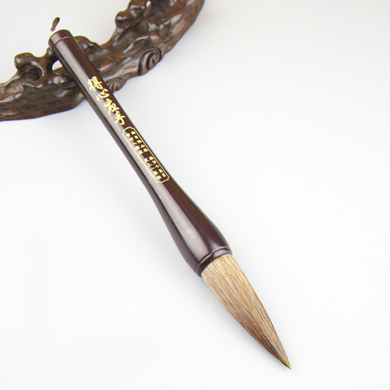 Chinese Traditional Calligraphy Brush Pen Caligrafia Hopper-shaped Brush for Couplets Weasel Rabbit Hair Chinese Painting Brush