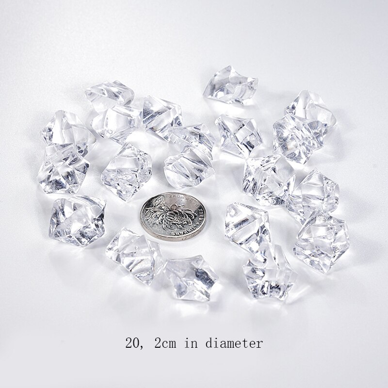 Photography Props Acrylic Simulation Ice Cube Drinks and Beverages Product Photo Decoration for The Photo Studio