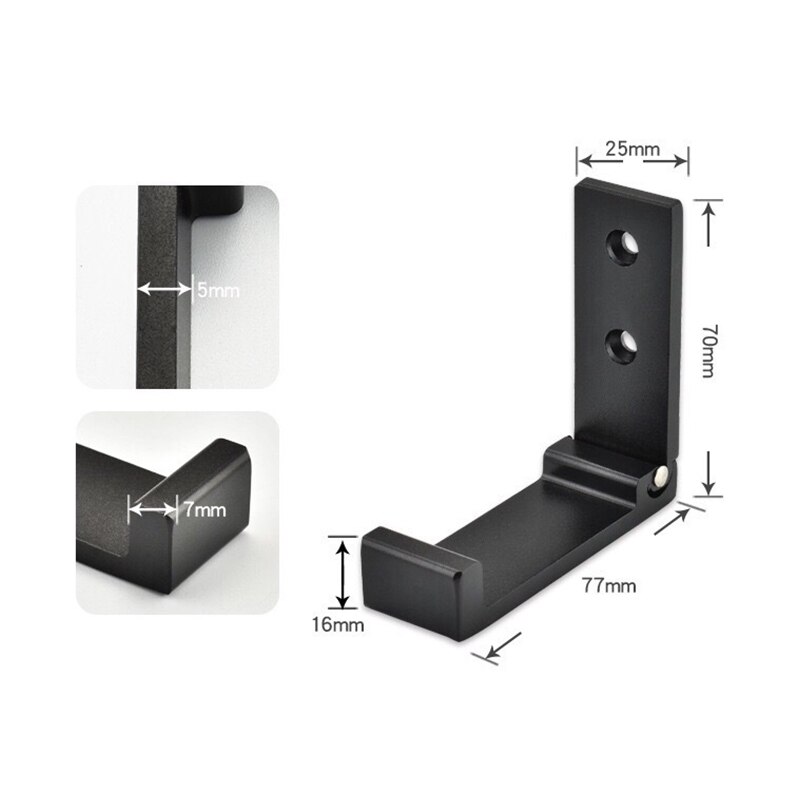 Ganchos plegables para puerta de pared, Perchero de ropa, sombrero, bolsos colgadores de aleación de aluminio, cocina, baño, ganchos de toallas a prueba de herrumbre, gancho individual plegable