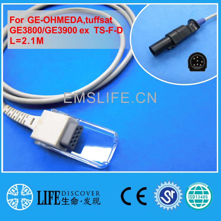 Lange kabel awt volwassen vingerclip spo 2 sensor voor ge ohmeda 3800,3900: Spo 2- sensor