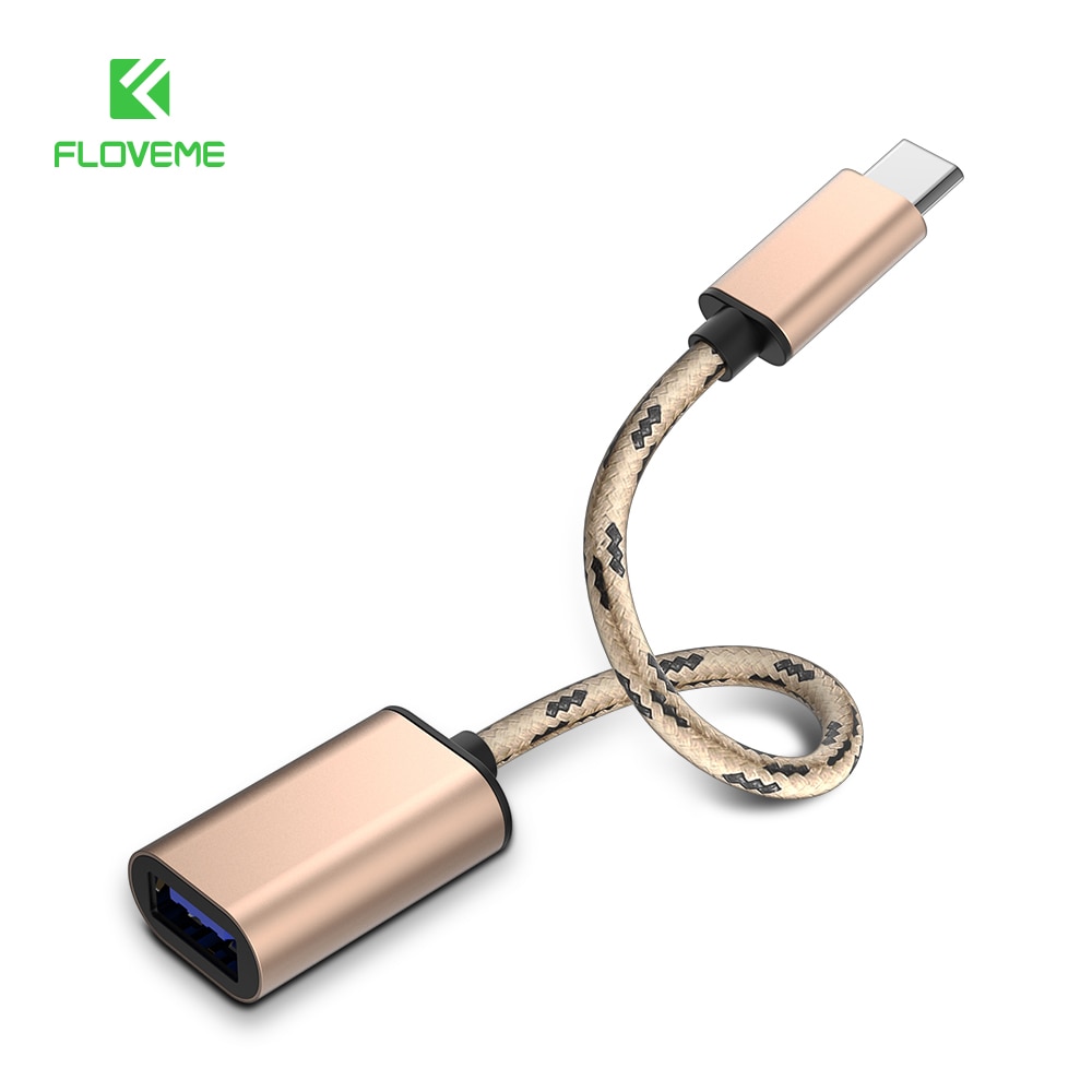 FLOVEME Typ C OTG Adapter Ladegerät Männlichen USB Kabel Zu Langlebig Weibliche USB Adapter Für Samsung S8 Xiaomi Nexus 5X6 P USB 2.0 Kabel