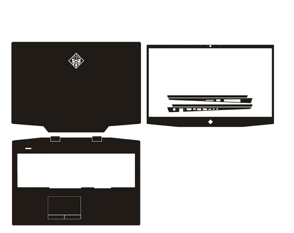 Laptop Carbon fiber Vinyl Skin Sticker Cover For HP OMEN 17-cb1521na cb1003na cb0006na CB1002NA cb1467ng cb1273ng cb0000 17.3&quot;