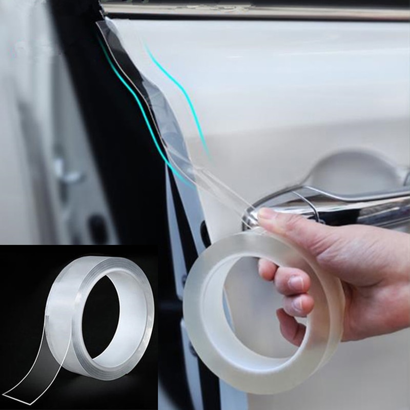 Auto sticker auto deur dorpel beschermer multifunctionele nano sticker tape auto bumper strip volledige auto carrosserie beschermfolie krasbestendig