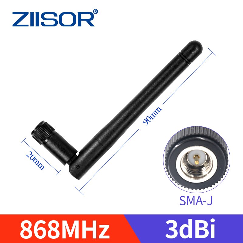 LoRa 868 MHz Antenna Omni 868M Lorawan Antennas for Communication Antennae SMA Male Foldable Mini Aerial High Gain 5dBi: TX868-JK-11 SMA-J