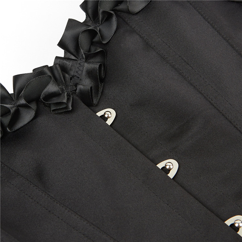 Corsé Sexy gótico para mujer, Top, corsés y corpiño, lencería con manga larga, disfraz de Burlesque, talla grande renacentista