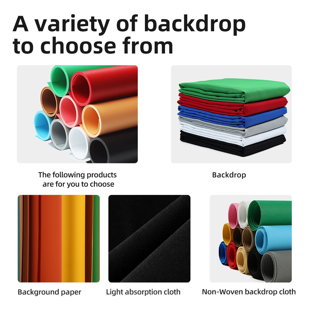 Photo PVC Background Backdrop Stand for PVC Cloth Photo Studio Photography