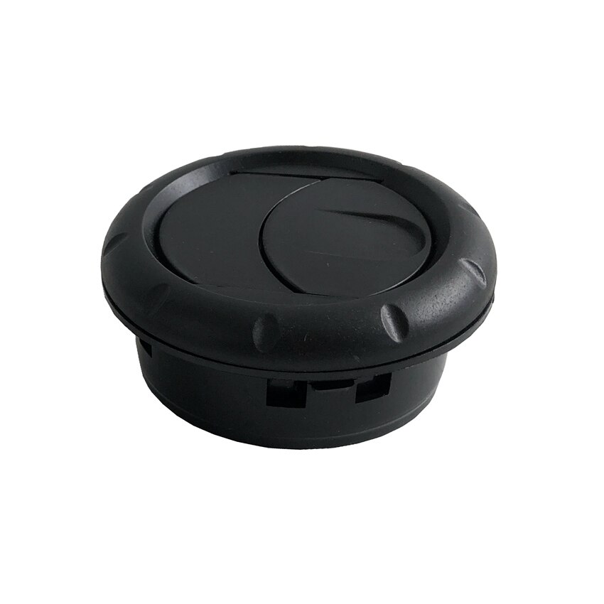 ABS Plastic Round Air Vent RV ATV Bus Trailer Interior A/C Vent Air Outlet 360° Rotating RV Accessories: Black