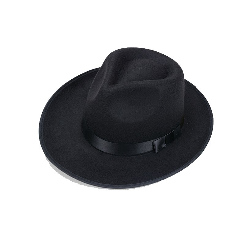 Retro Winter Autumn Imitation Woolen Women Men Ladies Fedoras Top Jazz Hat European American Round Caps Bowler Hats