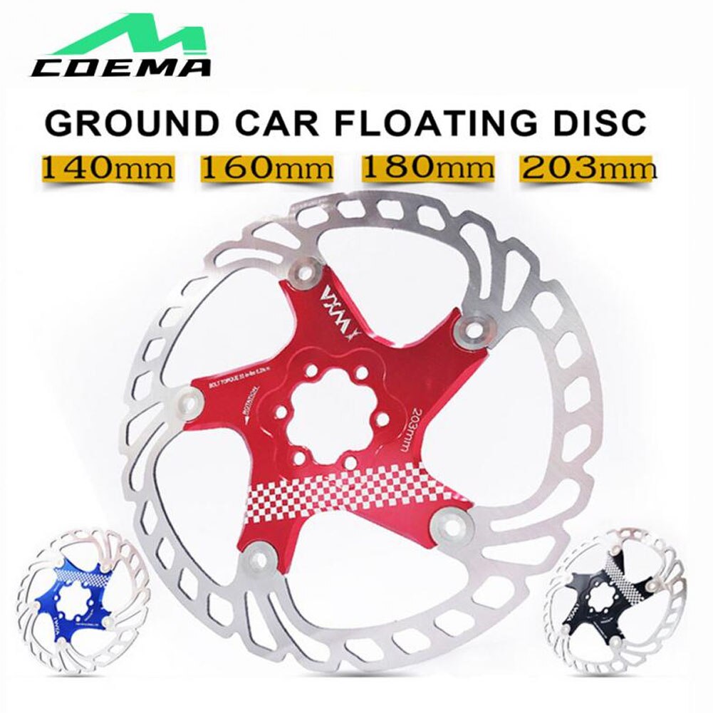 COMEA 1pc Bike Brake Rotor 140mm 160mm 180mm 203mm Bicycle Centerline Disc Brake Rotor Hydraulic Brakes Disc Rotors Mtb Part