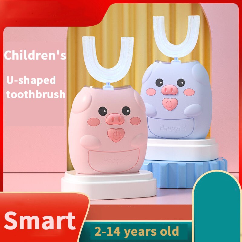 Smart Xiomi Kinderen Elektrische Tandenborstel Kinderen Zachte Siliconen Automatische Ultrasone Tandenborstel Cartoon Patroon Tandenborstel